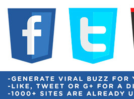 Viral Coupon – Like, Tweet or G+ to get a Discount