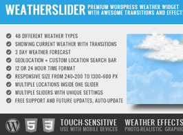WeatherSlider Premium WordPress Weather Widget