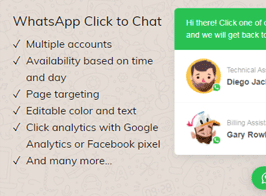 WhatsApp Click to Chat Plugin for WordPress