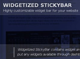 Widget Bar for WordPress (Widgetized StickyBar)