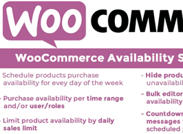 WooCommerce Availability Scheduler
