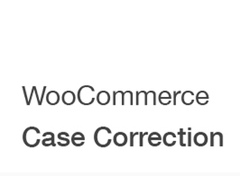 Case Correction – WooCommerce