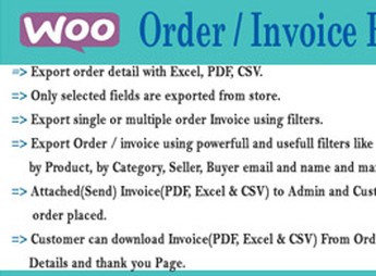 Order Export WooCommerce