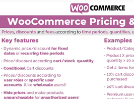 WooCommerce Pricing & Discounts!