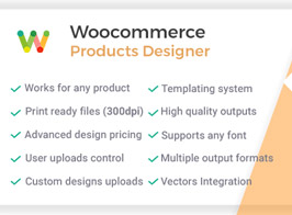 Woocommerce Products Designer – Online Product Customizer for Shirts, Cards or any Web to Print Shop