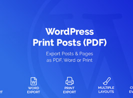 WordPress Print Posts & Pages (PDF)