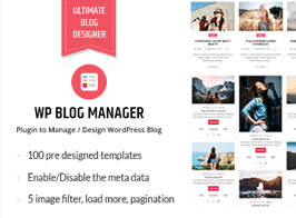WP Blog Manager – Plugin to Manage / Design WordPress Blog