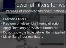 Powerful Filters for wpDataTables – Cascade Filter for WordPress Tables