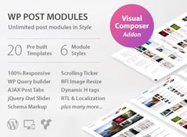 WP Post Modules for NewsPaper and Magazine Layouts