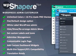 WPShapere – WordPress Admin Theme