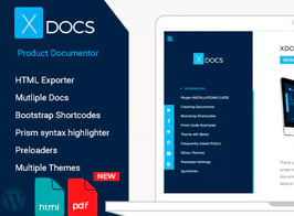 X Docs WordPress Product Documentation Creator