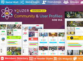 Youzify (formerly Youzer) – BuddyPress Community & WordPress User Profile Plugin