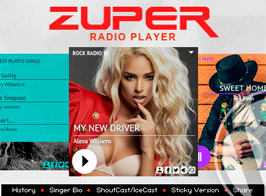 Zuper – Shoutcast and Icecast Radio Player With History – WordPress Plugin