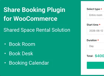 Share Booking for WooCommerce
