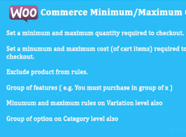 WooCommerce – Minimum/Maximum Quantities