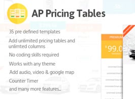 AP Pricing Tables – Responsive Pricing Table Builder Plugin for WordPress