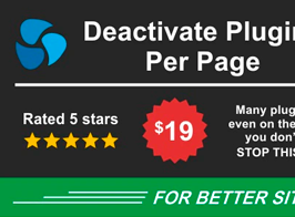 Deactivate Plugins Per Page – Improve WordPress Performance