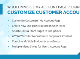 My Account Page Plugin, Edit & Customize Account Page WooCommerce