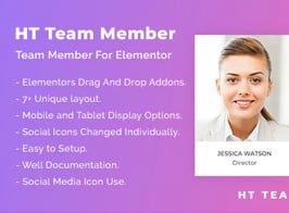 HT Team Member For Elementor