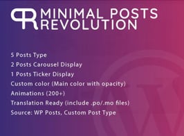 Minimal Posts Revolution For Elementor WordPress Plugin
