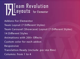 Team Revolution Layouts for Elementor