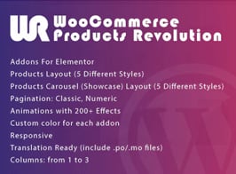 Products Revolution for Elementor WordPress Plugin WooCommerce