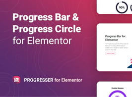 Progresser – Progress Bar and Progress Circle for Elementor