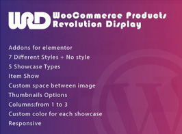 Products Revolution Display for Elementor WordPress Plugin Woocommerce
