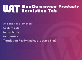 Products Revolution Tab for Elementor WordPress Plugin WooCommerce