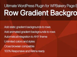 Ultimate Row Gradient Background for WPBakery Page Builder WordPress plugin