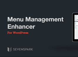 Menu Management Enhancer for WordPress