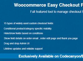 Woocommerce Easy Checkout Field Editor