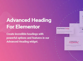 Advanced Heading and Animated Text for Elementor