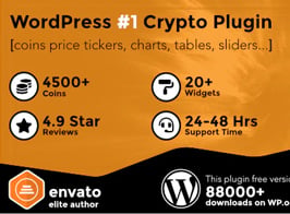 Cryptocurrency Widgets Pro – WordPress Crypto Plugin