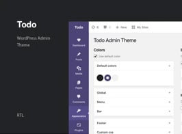 Todo – WordPress Admin Theme & Login Page