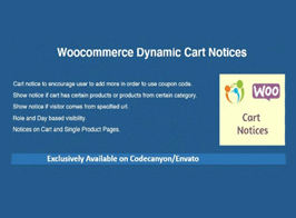 Woocommerce Dynamic Cart Notices