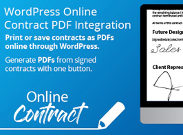 WP Online Contract PDF Print Integration