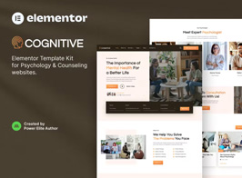 Cognitive – Psychology & Counseling Elementor Template Kit