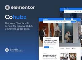 Cohubz – Creative Hub & Coworking Space Elementor Template Kit