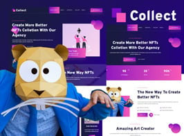 Collect – NFT Design Agency Services Elementor Template Kit