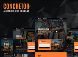 Concretor – Real Estate Construction Elementor Template Kit