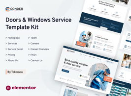 Conder | Doors & Windows Service Elementor Template Kit