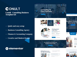 Conult – Consulting Business Elementor Template Kit