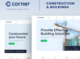 Corner – Construction & Building Elementor Template Kit