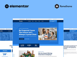 Credice – Insurance Agency Elementor Pro Full Site Template Kit