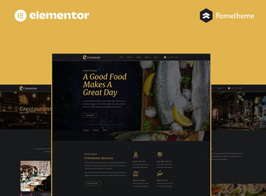 Crestaurant – Elegant Restaurant Pro Full Site Template Kit