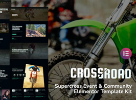 Crossroad – Supercross Event & Community Elementor Template Kit
