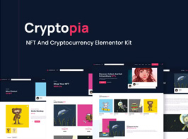 Cryptopia – NFT Crypto Sales Elementor Template Kit