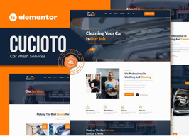 Cucioto – Car Wash Services Elementor Template Kit