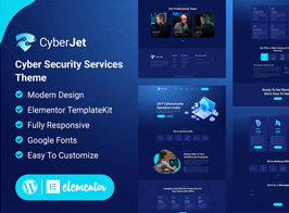 CyberJet – Web Security Elementor Template Kit